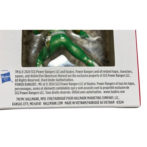 Hallmark Hasbro Power Rangers Green Ranger Ornament - Picture 9 of 11